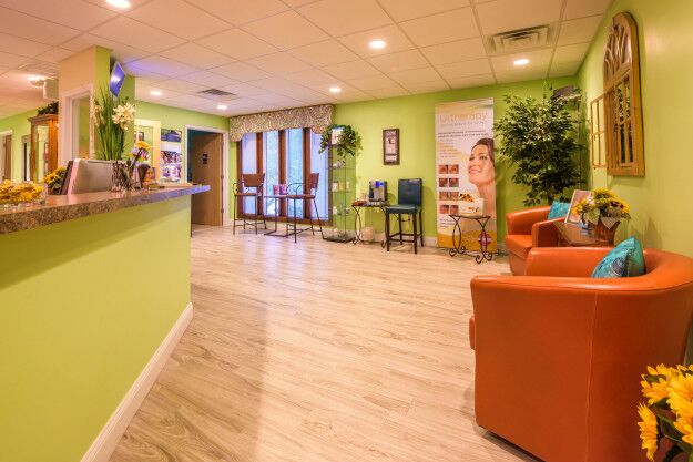 Lobby of Tomorrow's Wellness Center, NJ's premier med spa.